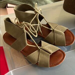 Women's Olive Sandals